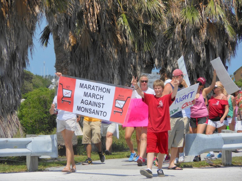 March Against Monsanto Arrives At 7 Mile Bridge