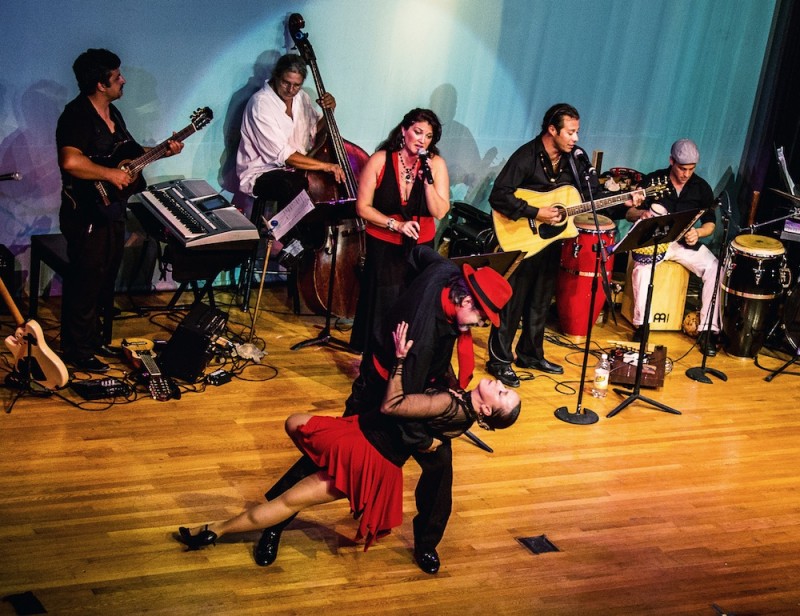 Professional Argentine tango and folklore dancers and teachers, Roxana Garber and Oscar Caballero at last year's Key West International Latin Arts Festival concert. The Miami-based duo will return to perform at this year's festival, set for November 9 and 10 in Key West.Photo by Ralph De Palma