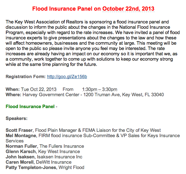 flood Insurance Panel Event